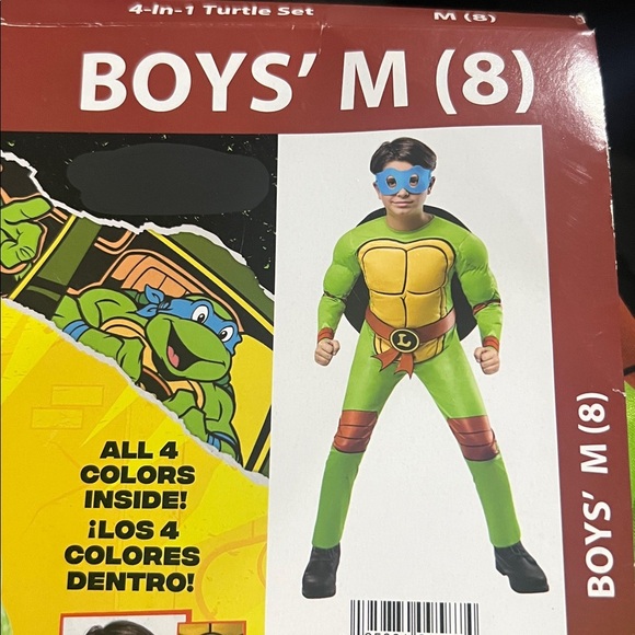 Rubie's TMNT 4-in-1 Costume Set with Green and Yellow - Picture 6 of 7